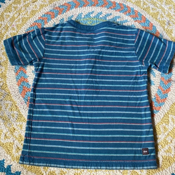 Tea Collection Striped Henley Tee size 4 - Picture 4 of 4